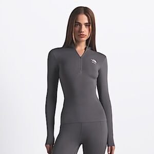 THE NORTH FACE X SKIMS REFINA LONG SLEEVE TOP | GUNMETAL | Limited edition